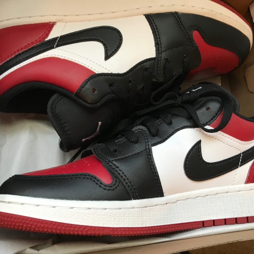 Jordan 1 Low Bred Toe (GS)